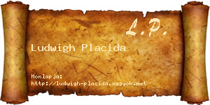 Ludwigh Placida névjegykártya